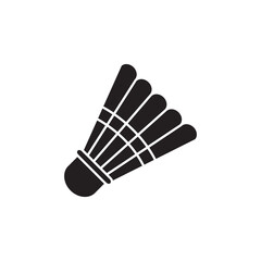 Badminton vector icon simple black illustration on white background..eps
