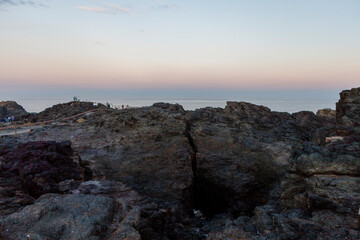 Fototapeta na wymiar Kiama Blowhole on Blowhole Point, South Coast, NSW, Australia