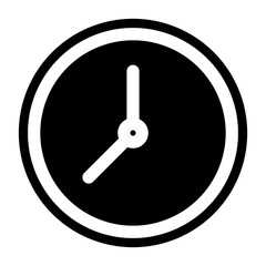 clock icon. Clock, time.