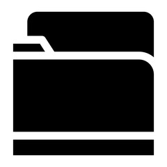 File folder icon. Design for app, logo etc. Vector 