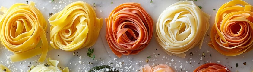Italian culinary journey with handmade pastas and heirloom sauces - obrazy, fototapety, plakaty