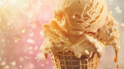 Ice cream cone background