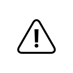 Warning icon vector. Attention sign flat trendy style vector illustration on white background..eps