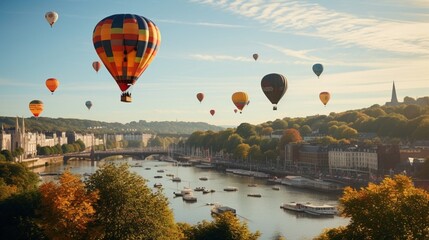 Bristol international balloon fiesta from harbourside