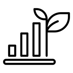 plant grow� icon, line icon style