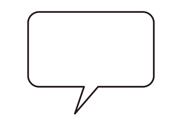 Fototapeta premium 四角のふきだし。ベクターイラスト。