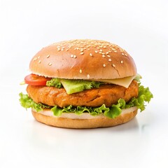 hamburger isolated on a white background