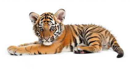 tiger isolated on white background