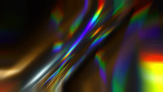 Light performance is a unique concept to diamonds. A beam of light in rainbow colors rotates on a dark background
