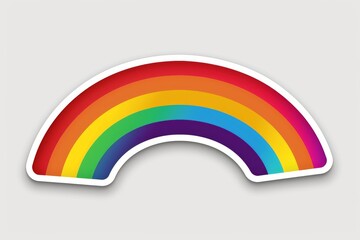 LGBTQ Sticker love event design. Rainbow reflective motive enticing diversity Flag illustration. Colored lgbt parade demonstration unbothered. Gender speech and rights tradition