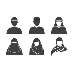 Muslim male and female