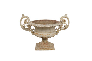 antique bronze cup ontransparent background
