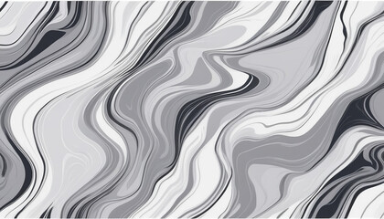 Modern Flat Style Vector of Black and White Marble Texture