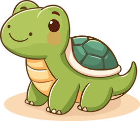 Obraz premium cute funny animal cartoon vector on white background 