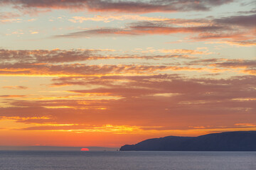 le Nez de Jobourg au coucher du soleil 