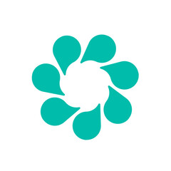 floral together unity logo people icon vector illustration eps