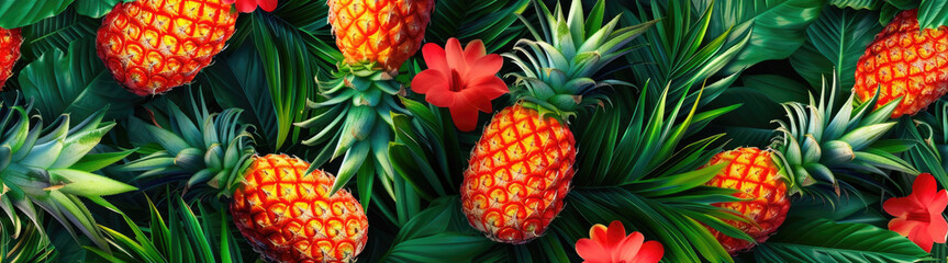 cute pineapple background