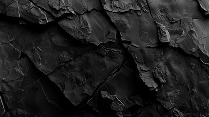 black stone with cracks - obrazy, fototapety, plakaty