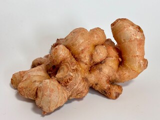 ginger root on a white background