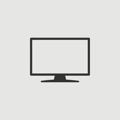 Vector Simple Isolated Television or Monitor Icon