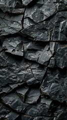 black stone with cracks