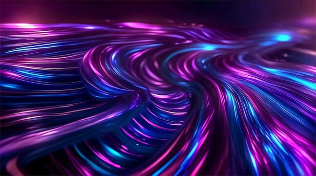 abstract background with technology in it, an image of a line bending through a dark space , motion graphic design 