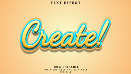 Create editable text effect	
