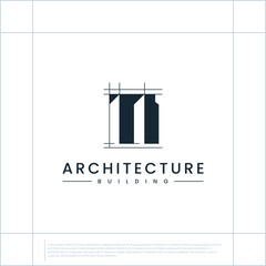 architecture building logo , modern style , logo design vector.