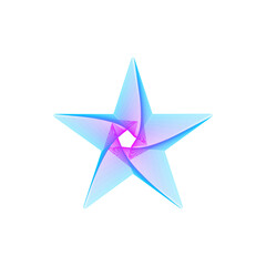 wavy line stars vector designs
