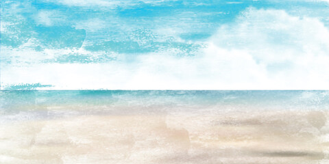 海　空　夏　風景　背景