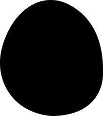 Fototapeta na wymiar Blob black shape icon in fill style, random abstract stain, bubble silhouette, irregular liquid shape art spot isolated on transparent background. Amoeba form. Circle vector drop. Graphic round shape.