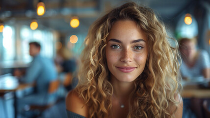 Obraz premium Portrait of a Smiling Woman