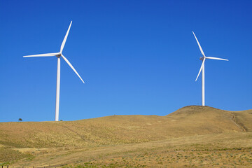 Windmills on a wind farm