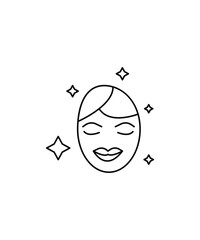 beauty icon, vector best line icon.