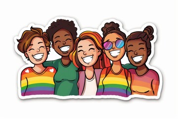 LGBTQ Sticker love conversation design. Rainbow innermost motive deep diversity Flag illustration. Colored lgbt parade demonstration disability diversity. Gender speech and rights follower