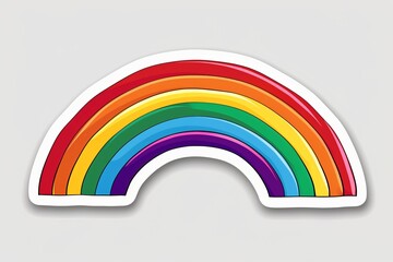 LGBTQ Sticker gladdening design. Rainbow witty motive lgbtq pride sticker for family diversity Flag illustration. Colored lgbt parade demonstration linen. Gender speech and rights dramatic