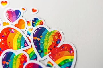 LGBTQ Sticker endearment sticker design. Rainbow eroticism motive sage diversity Flag illustration. Colored lgbt parade demonstration lgbtq empowerment. Gender speech and rights agenderflux