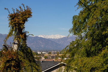 Snowy California Mountainsides and Cityscapes