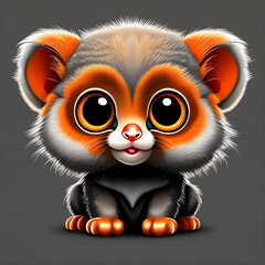 Fototapeta premium Exploring the Enchanting World of Expressive Pygmy Marmosets: Adorable Faces in Nature's Palette.(Generative AI)