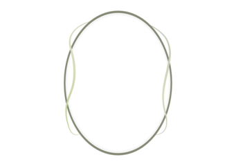 green frame ornament banner isolated on background