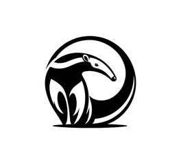 Anteater Abstract Minimal Vector Logo icon