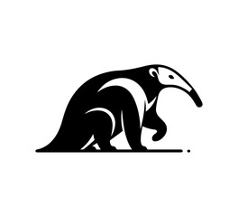 Anteater Abstract Minimal Vector Logo icon