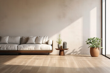 modern living room with sofa.