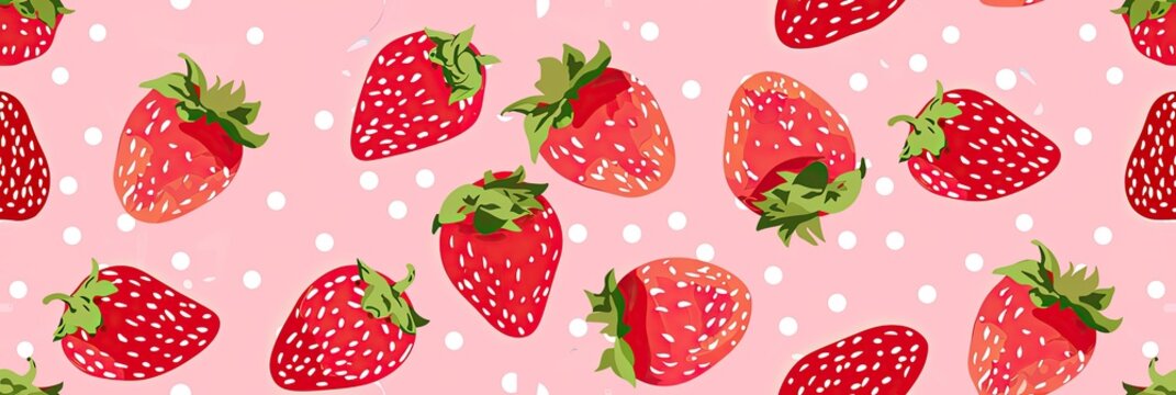 cute strawberry background