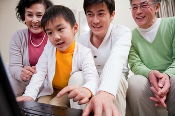 Family life with traditional Chinese style