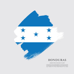 Flag of Honduras, brush stroke background