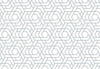 The geometric pattern with lines. Seamless vector background. White and gray texture. Graphic modern pattern. Simple lattice graphic design.