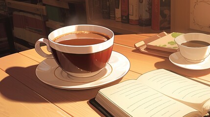 本と一杯のコーヒー3