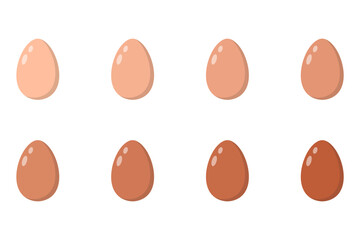 egg, cartoon, group, hand drawn, natural, protein, food, eggshell, vector, illustration, breakfast, isolated, bird, chicken, yellow, shell, fresh, realistic, organic, ingredient, clip art, silhouette,