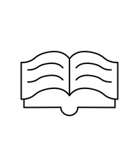 book icon, vector best line icon.